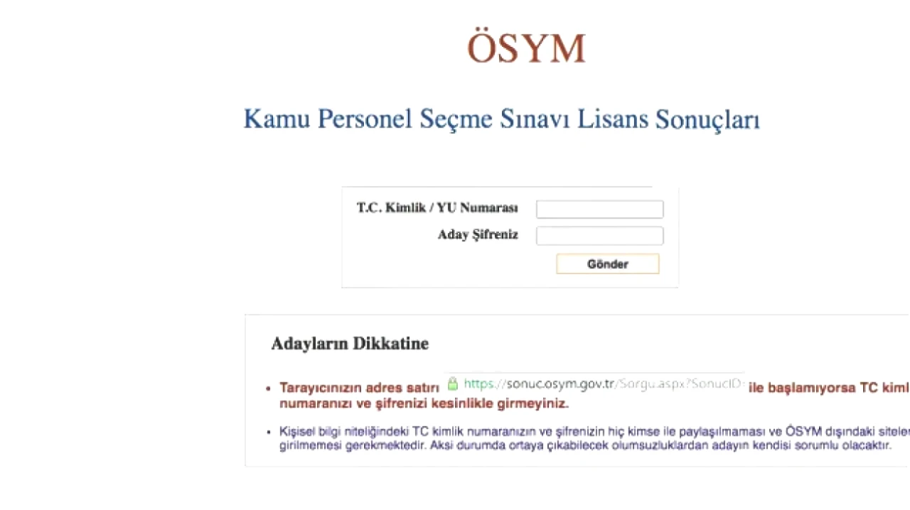 KPSS Sonuçları Açıklandı! GY-GK ve Alan Bilgisi Sınavı Sonuçlarını Öğrenin!